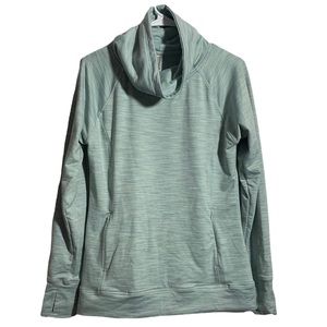 Kyodan Outdoor mint green long sleeve turtleneck sweatshirt with 3 pockets sizeL